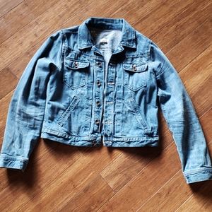 Madewell cropped denim jacket